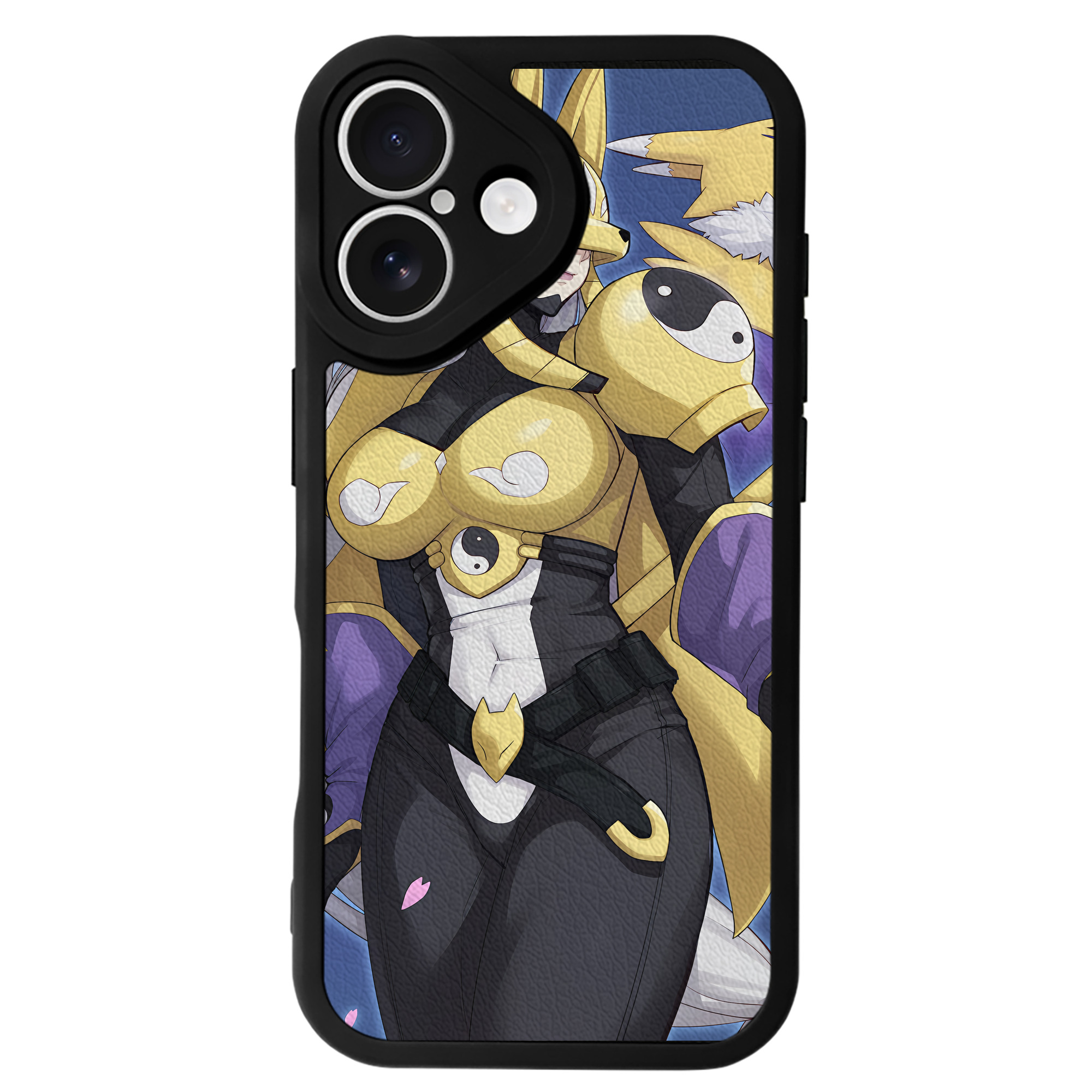 （画像用） Digimon デジタルモンスター/デジモン 【iPhone 16シリーズ対応】シリコンスマホケース（レザー調） 材質：シリコン